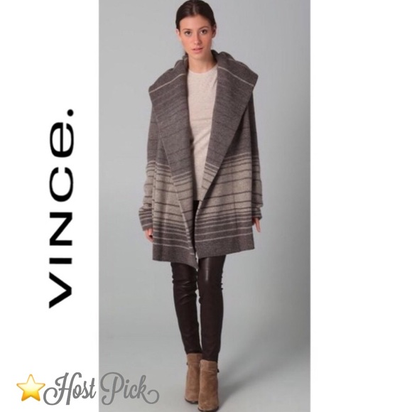Vince Sweaters - Vince Sophie Striped Blanket Sweater